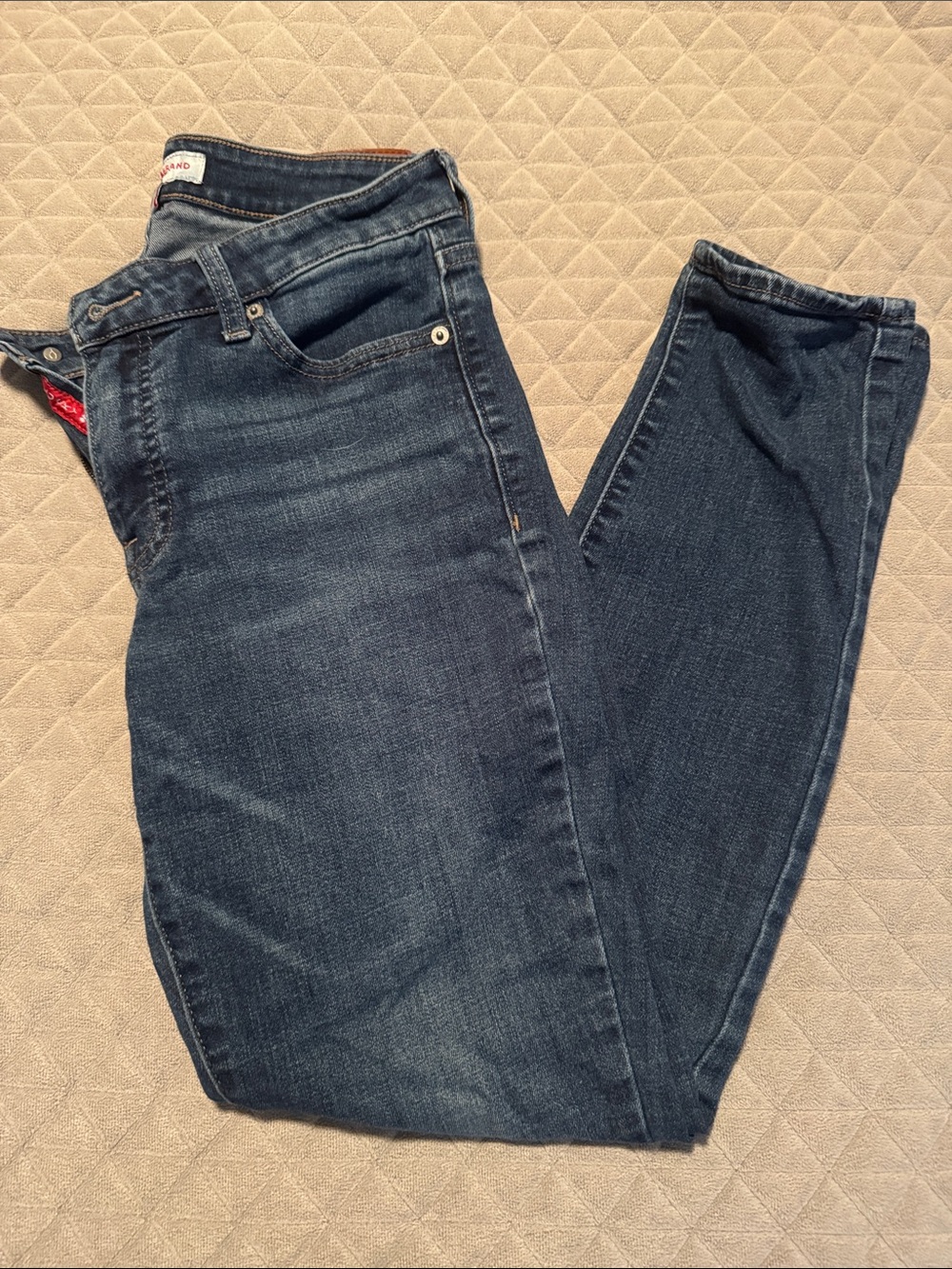 Lucky Brand Women's Skinny Jeans in Dark Blue Wash
